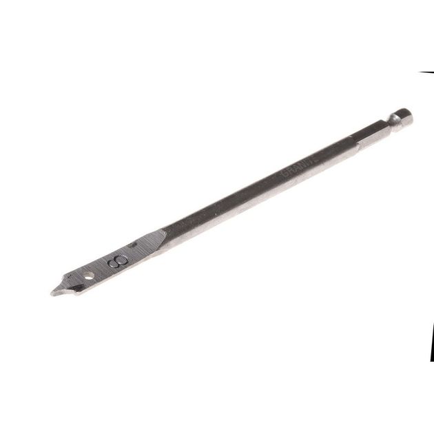 Сверло GRANITE 8 мм перьевое 1/4" шестигранный хвостовик, фото  | SNABZHENIE.com.ua