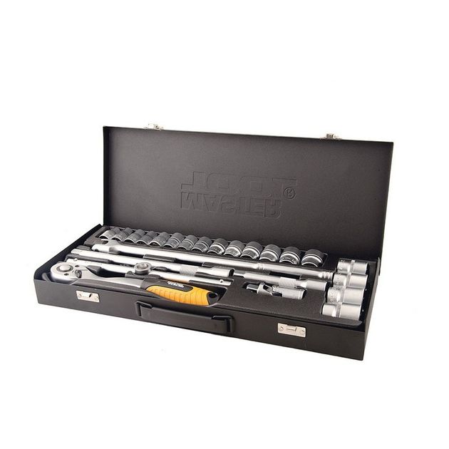 Набор торцевых насадок MASTERTOOL PROFI CrV 1/2" 10-32 мм, 24 шт., фото  | SNABZHENIE.com.ua