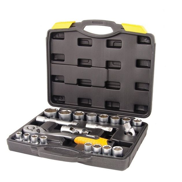 Набор насадок MASTERTOOL PROFI CrV 1/2" 10-32 мм, трещотка 21 шт, фото  | SNABZHENIE.com.ua