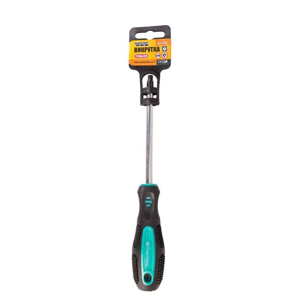 Отвёртка MASTERTOOL TORX TT40 125 мм 49-0401, фото , изображение 2 | SNABZHENIE.com.ua Отвёртка MASTERTOOL TORX TT40 125 мм 49-0401, фото , изображение 2 | SNABZHENIE.com.ua