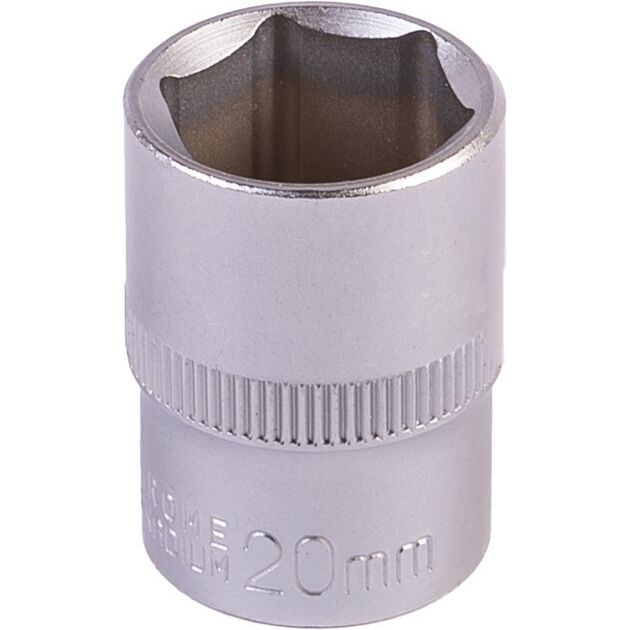 Насадка торцевая 6-гранная MASTERTOOL 1/2" 20 мм CRV 78-0020, фото  | SNABZHENIE.com.ua