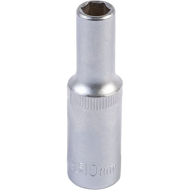 Насадка торцевая MASTERTOOL 1/2" 10 мм CRV удлиненная, фото  | SNABZHENIE.com.ua
