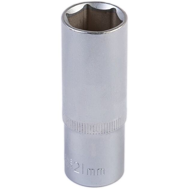Торцевая насадка MASTERTOOL 1/2" 21 мм CRV удлиненная, фото  | SNABZHENIE.com.ua
