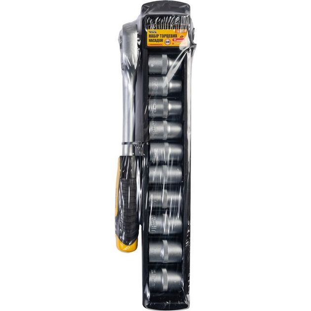 Набор насадок MASTERTOOL 1/2" 8-19 мм, трещотка 72Т, 11 шт., фото , изображение 2 | SNABZHENIE.com.ua Набор насадок MASTERTOOL 1/2" 8-19 мм, трещотка 72Т, 11 шт., фото , изображение 2 | SNABZHENIE.com.ua