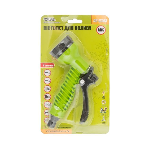 Пистолет для полива MASTERTOOL 1/2", 7 режимов, 92-9303, фото , изображение 5 | SNABZHENIE.com.ua Пистолет для полива MASTERTOOL 1/2", 7 режимов, 92-9303, фото , изображение 5 | SNABZHENIE.com.ua