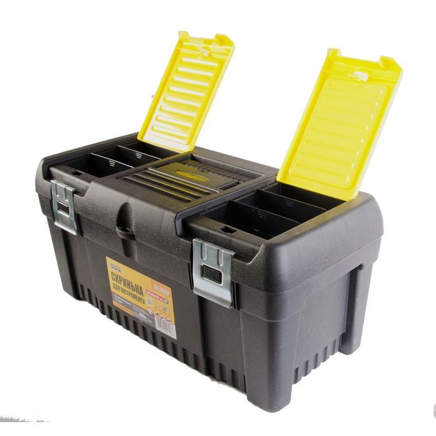 Ящик для инструмента MASTERTOOL 20 с металлическими замками 79-2520, фото , изображение 2 | SNABZHENIE.com.ua Ящик для инструмента MASTERTOOL 20 с металлическими замками 79-2520, фото , изображение 2 | SNABZHENIE.com.ua