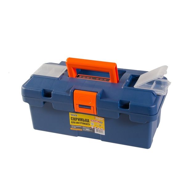 Ящик для інструмента MASTERTOOL 14 (345х170х150 мм) пластикові замки 79-2614, фото , зображення 2 | SNABZHENIE.com.ua
