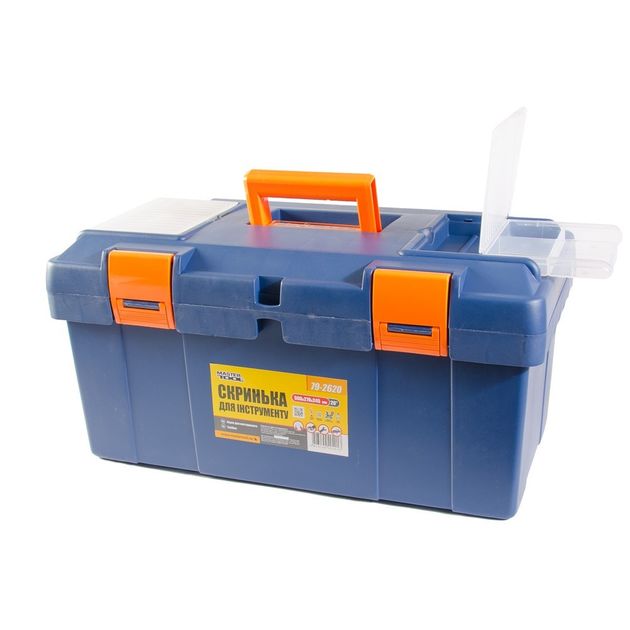 Ящик для інструмента MASTERTOOL 20 (500х270х245 мм) з пластиковими замками 79-2620, фото  | SNABZHENIE.com.ua