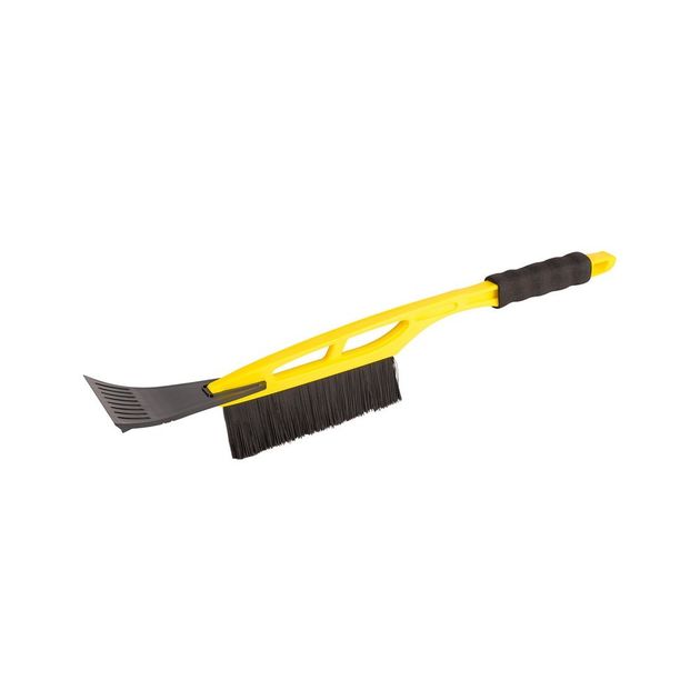 Щетка автомобильная MASTERTOOL со скребком 175 мм, L 520 мм, желтая, фото  | SNABZHENIE.com.ua