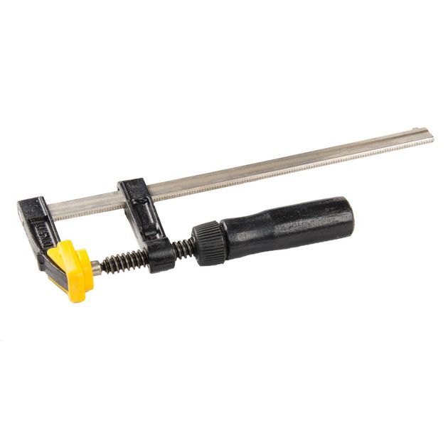 Струбцина столярна MASTERTOOL тип F 200х50 мм 1700Н дерев'яна ручка DIN5117 07-0001, фото  | SNABZHENIE.com.ua