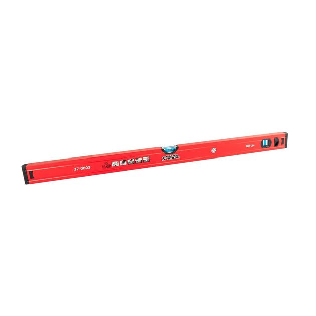 Уровень MASTERTOOL 80 см 2 капсулы 0.5 мм/м фрезерована поверхня 37-0803, фото  | SNABZHENIE.com.ua