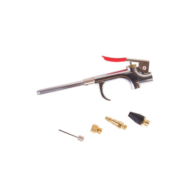 Пневмопистолет MASTERTOOL с 6 насадками, 10 бар, 81-8745, фото  | SNABZHENIE.com.ua