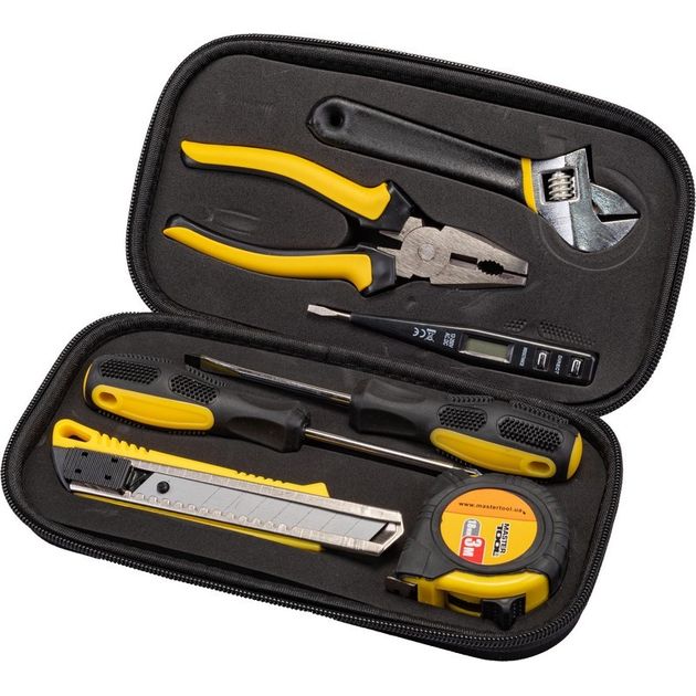 Набор инструментов MASTERTOOL Любитель, 7 предметов, 78-0307, фото  | SNABZHENIE.com.ua