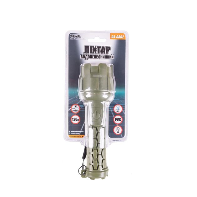 Фонарь водонепроницаємий MASTERTOOL 180х55 мм CREE LED IP66 2xAA PP+PVC 94-0802, фото , зображення 6 | SNABZHENIE.com.ua Фонарь водонепроницаємий MASTERTOOL 180х55 мм CREE LED IP66 2xAA PP+PVC 94-0802, фото , зображення 6 | SNABZHENIE.com.ua