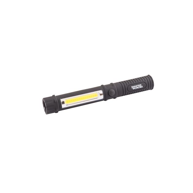 Фонарик магнитный MASTERTOOL LED+COB 168х24 мм 3xAAA 94-0806, фото  | SNABZHENIE.com.ua