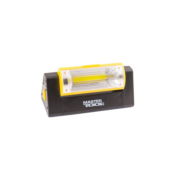 Фонарь магнитный с наклоном света MASTERTOOL 125мм, 6xLED+COB, 4xAAA, фото  | SNABZHENIE.com.ua