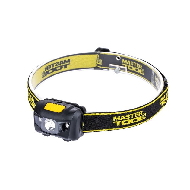 Фонарь налобний MASTERTOOL 4 режими 59х41х32 мм WHITE LED+2xRED LED 3xAAA ABS 94-0812, фото  | SNABZHENIE.com.ua
