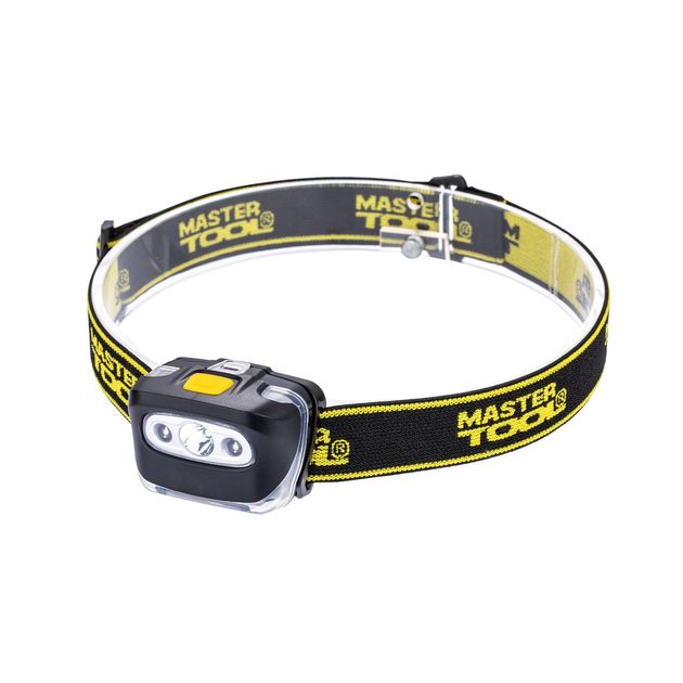 Фонарь налобний MASTERTOOL 4 режими 55х35х40 мм CREE XT-E WHITE LED+2xRED LED 3xAAA ABS 94-0813, фото  | SNABZHENIE.com.ua