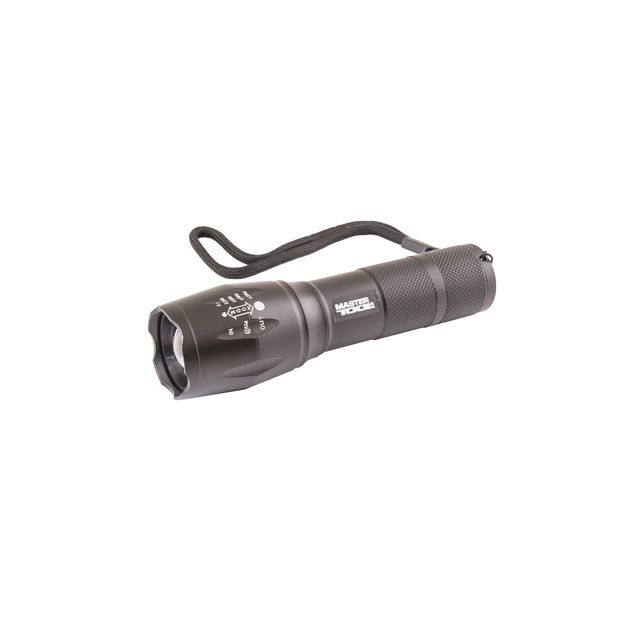 Фонарик MASTERTOOL с фокусировкой, 5 режимов, CREE XM-L T6, 130x38x28 мм, фото  | SNABZHENIE.com.ua