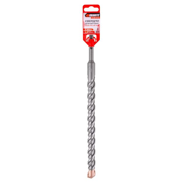 Сверло для бетону GRANITE SDS-PLUS S4 20х310 мм 0-20-310, фото , зображення 4 | SNABZHENIE.com.ua Сверло для бетону GRANITE SDS-PLUS S4 20х310 мм 0-20-310, фото , зображення 4 | SNABZHENIE.com.ua