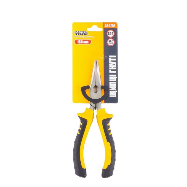 Гнутые щипцы MASTERTOOL 160 мм, сталь С55, HRC 45-50, 23-3160, фото , изображение 2 | SNABZHENIE.com.ua Гнутые щипцы MASTERTOOL 160 мм, сталь С55, HRC 45-50, 23-3160, фото , изображение 2 | SNABZHENIE.com.ua
