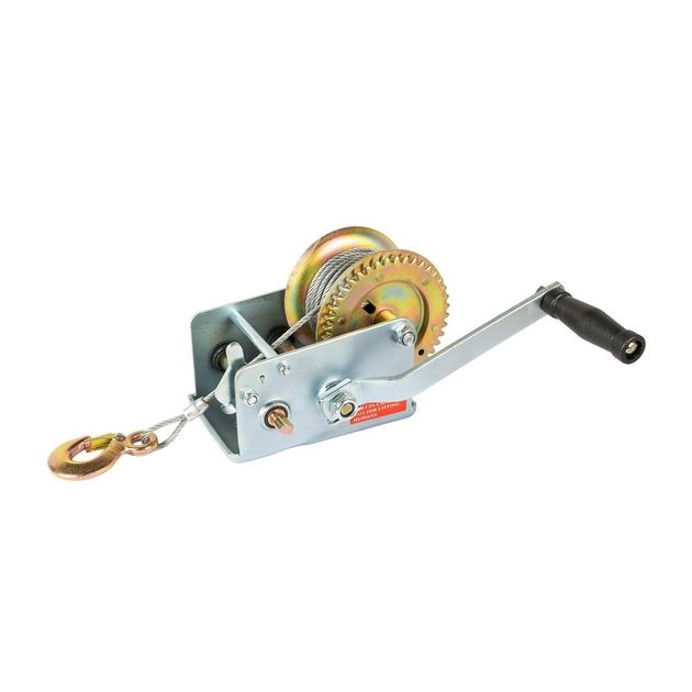 Лебедка барабанная MASTERTOOL 907 кг, трос 10 м, 86-8190, фото  | SNABZHENIE.com.ua