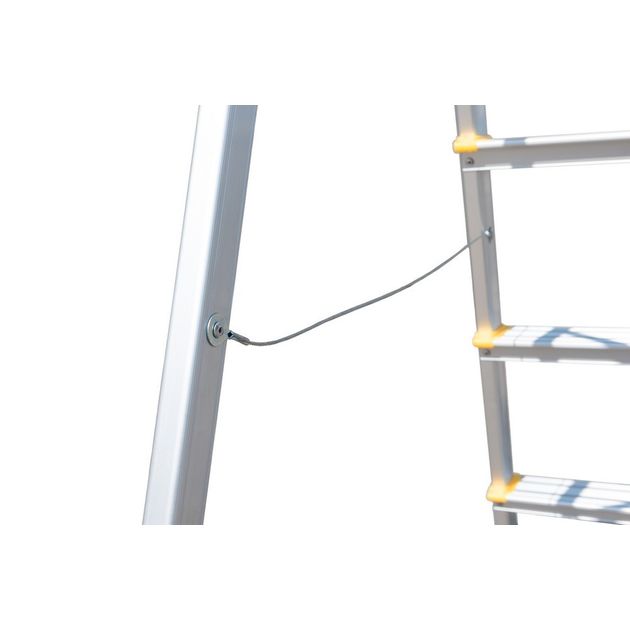 Стремянка алюминиевая MASTERTOOL 7 ступеней, 1500 мм, до 150 кг, фото , изображение 9 | SNABZHENIE.com.ua