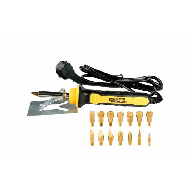 Набор для выжигания MASTERTOOL 30 Вт, 14 насадок, 44-0021, фото  | SNABZHENIE.com.ua