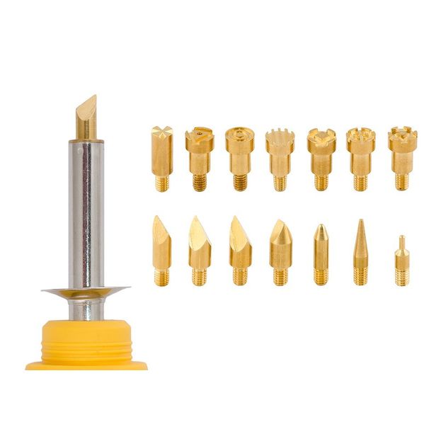 Набор для выжигания MASTERTOOL 30 Вт, 14 насадок, 44-0021, фото , изображение 2 | SNABZHENIE.com.ua