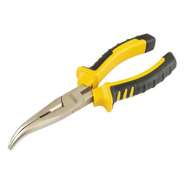 Щипці гнуті MASTERTOOL 180 мм С55 HRC 45~50 23-3180, фото  | SNABZHENIE.com.ua