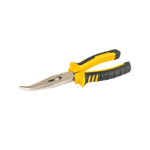 Щипці гнуті MASTERTOOL 200 мм С55 HRC 45~50 23-3200, фото  | SNABZHENIE.com.ua