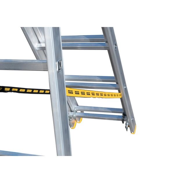 Лестница алюминиевая MASTERTOOL 3-секционная, 3х9 ступеней, фото , изображение 8 | SNABZHENIE.com.ua Лестница алюминиевая MASTERTOOL 3-секционная, 3х9 ступеней, фото , изображение 8 | SNABZHENIE.com.ua