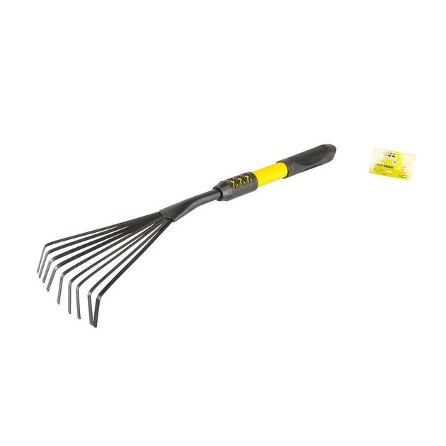 Грабли веерные MASTERTOOL 9 зубьев, удлиненная ручка, 510х160 мм, фото  | SNABZHENIE.com.ua