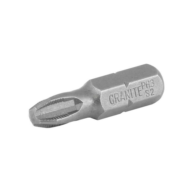 Насадки отверточные GRANITE РН3х25 мм S2 2 шт 10-03-250, фото  | SNABZHENIE.com.ua