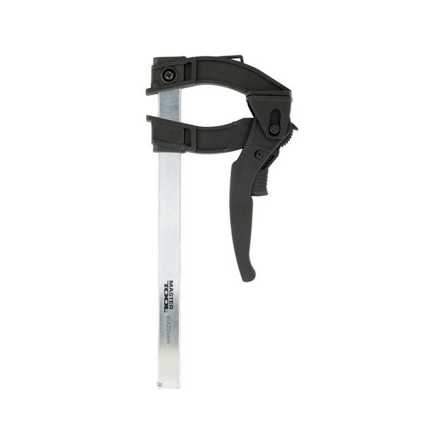 Струбцина быстрозажимная MASTERTOOL F 200х90 мм, 600 Н, фото  | SNABZHENIE.com.ua