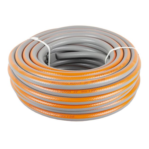 Шланг поливочный MASTERTOOL MURAVA 3/4", 25 м, серый, фото  | SNABZHENIE.com.ua