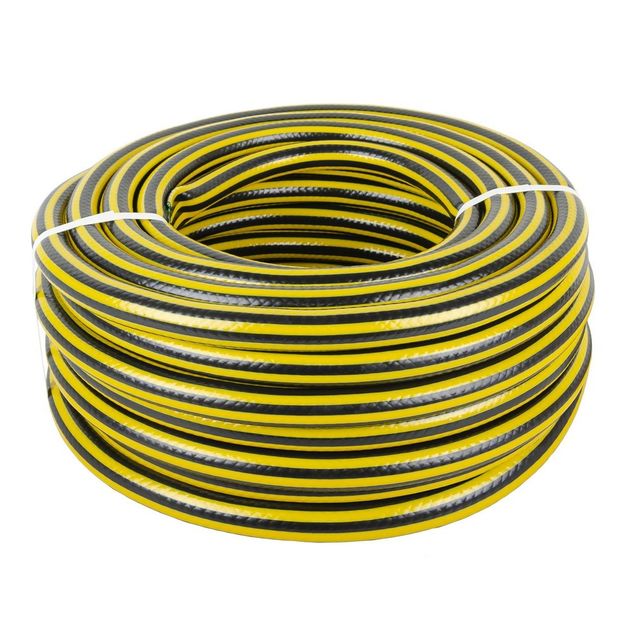 Шланг для полива MASTERTOOL 3/4" 25 м черно-желтый 92-1067, фото  | SNABZHENIE.com.ua