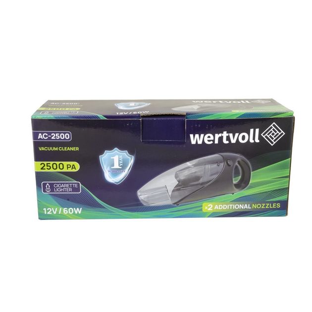 Пилосос автомобільний WERTVOLL 2500 PA 12 V 5 A 60 Вт суха та волога прибирання AC-2500, фото , зображення 8 | SNABZHENIE.com.ua Пилосос автомобільний WERTVOLL 2500 PA 12 V 5 A 60 Вт суха та волога прибирання AC-2500, фото , зображення 8 | SNABZHENIE.com.ua