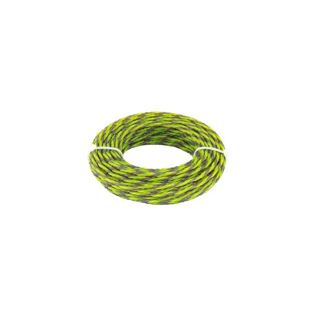 Леска для триммера MASTERTOOL SPIRAL SQUARE 2.70 мм 15 м двухцветная, фото  | SNABZHENIE.com.ua
