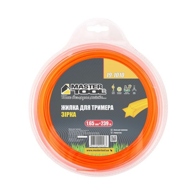 Леска для триммера MASTERTOOL ЗВЕЗДА 1.65 мм 239 м (блистер), фото , изображение 2 | SNABZHENIE.com.ua Леска для триммера MASTERTOOL ЗВЕЗДА 1.65 мм 239 м (блистер), фото , изображение 2 | SNABZHENIE.com.ua