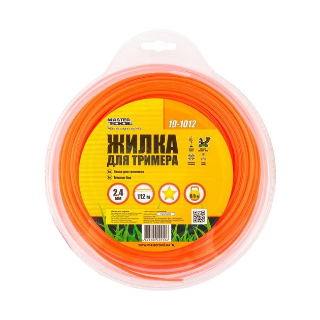 Леска для триммера MASTERTOOL ЗВЕЗДА 2.40 мм 112 м (блистер) 19-1012, фото , зображення 2 | SNABZHENIE.com.ua Леска для триммера MASTERTOOL ЗВЕЗДА 2.40 мм 112 м (блистер) 19-1012, фото , зображення 2 | SNABZHENIE.com.ua