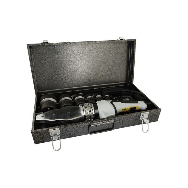 Паяльник для пластикових труб MASTERTOOL 20-63 мм 2450Вт/220V/50Hz 0-300°С IP44, LED-індикація, мет. кейс/акс, фото , зображення 6 | SNABZHENIE.com.ua Паяльник для пластикових труб MASTERTOOL 20-63 мм 2450Вт/220V/50Hz 0-300°С IP44, LED-індикація, мет. кейс/акс, фото , зображення 6 | SNABZHENIE.com.ua