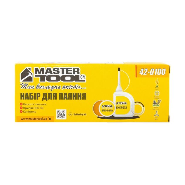 Набор для пайки MASTERTOOL - кислота и припой 42-0100, фото , изображение 3 | SNABZHENIE.com.ua Набор для пайки MASTERTOOL - кислота и припой 42-0100, фото , изображение 3 | SNABZHENIE.com.ua