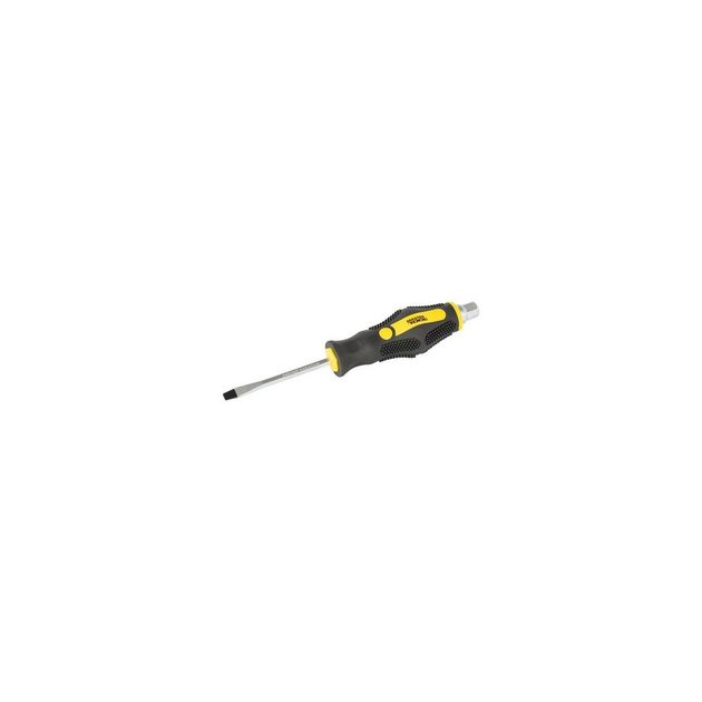 Ударная шлицевая отвертка MASTERTOOL SL5х75 мм с TPR ручкой 49-6575, фото  | SNABZHENIE.com.ua