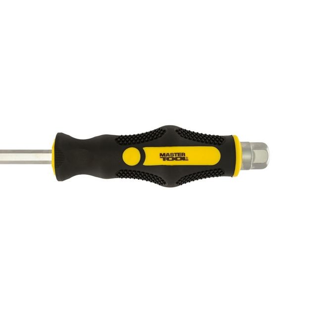 Отвірка ударна шліцева магнітна MASTERTOOL EXTERNAL HEX SL8х150 мм ручка з TPR покриттям 49-6815, фото , зображення 4 | SNABZHENIE.com.ua Отвірка ударна шліцева магнітна MASTERTOOL EXTERNAL HEX SL8х150 мм ручка з TPR покриттям 49-6815, фото , зображення 4 | SNABZHENIE.com.ua