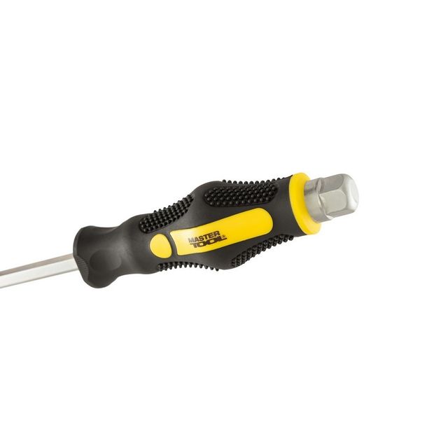 Отвірка ударна шліцева магнітна MASTERTOOL EXTERNAL HEX SL8х150 мм ручка з TPR покриттям 49-6815, фото , зображення 6 | SNABZHENIE.com.ua Отвірка ударна шліцева магнітна MASTERTOOL EXTERNAL HEX SL8х150 мм ручка з TPR покриттям 49-6815, фото , зображення 6 | SNABZHENIE.com.ua