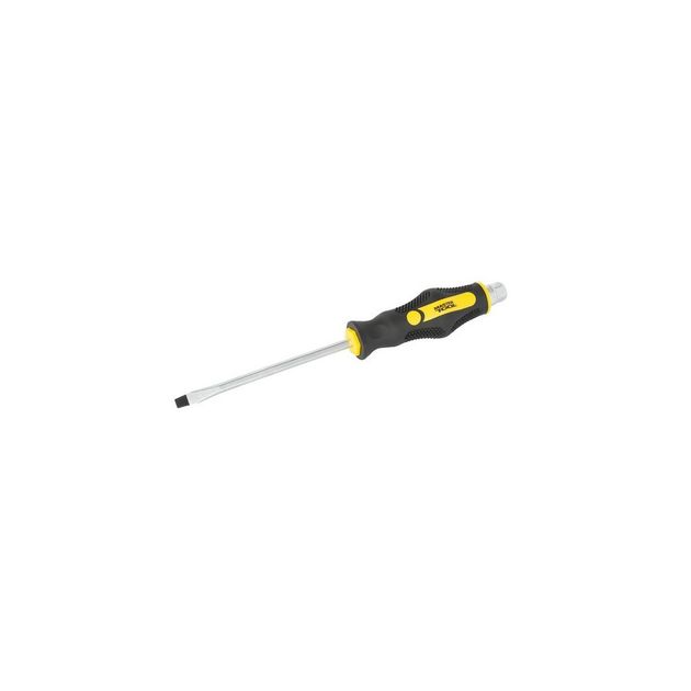 Ударная шлицевая отвертка MASTERTOOL SL6x125 мм с TPR ручкой 49-6612, фото  | SNABZHENIE.com.ua