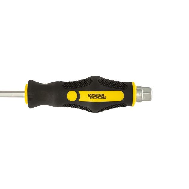Ударная шлицевая отвертка MASTERTOOL SL6x125 мм с TPR ручкой 49-6612, фото , изображение 4 | SNABZHENIE.com.ua Ударная шлицевая отвертка MASTERTOOL SL6x125 мм с TPR ручкой 49-6612, фото , изображение 4 | SNABZHENIE.com.ua
