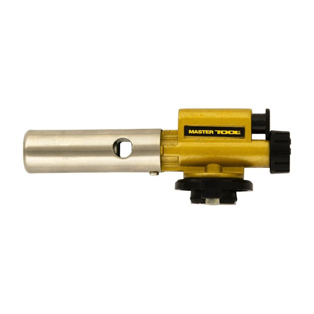 Горелка газовая MASTERTOOL с пьезоподжигом и керамической защитой Ø22 мм, фото  | SNABZHENIE.com.ua