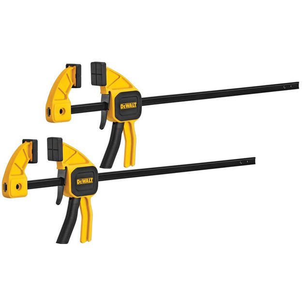 Струбцины триггерные DeWALT 63 кг, 2 шт, модель DWHT0-83158, фото , изображение 2 | SNABZHENIE.com.ua Струбцины триггерные DeWALT 63 кг, 2 шт, модель DWHT0-83158, фото , изображение 2 | SNABZHENIE.com.ua
